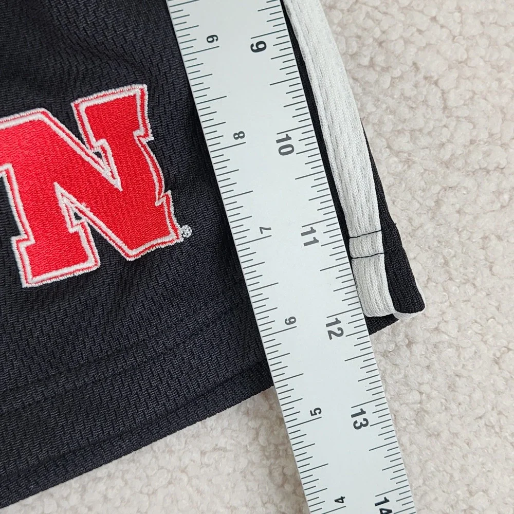 Adidas Nebraska Huskers‎ Mesh Shorts Mens Medium Black Climalite Athletic Team